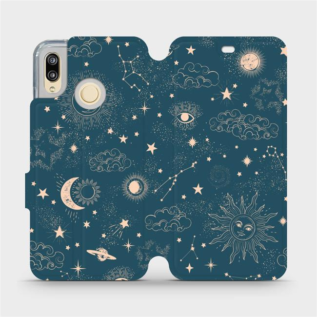 Flipové pouzdro Mobiwear - Huawei P20 Lite - VP14S Magický vesmír