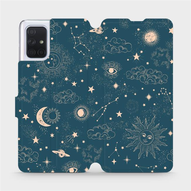 Flipové pouzdro Mobiwear - Samsung Galaxy A71 - VP14S Magický vesmír