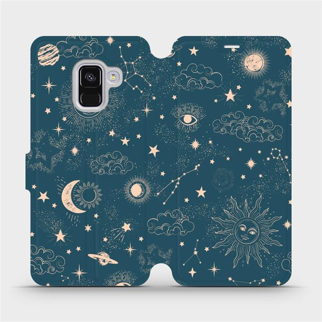 Flipové pouzdro Mobiwear - Samsung Galaxy A8 2018 - VP14S Magický vesmír