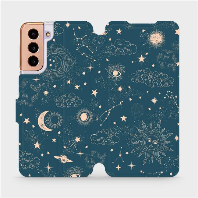 Flipové pouzdro Mobiwear - Samsung Galaxy S21 - VP14S Magický vesmír