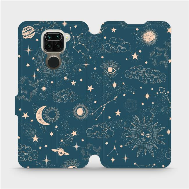 Flipové pouzdro Mobiwear - Xiaomi Redmi Note 9 - VP14S Magický vesmír