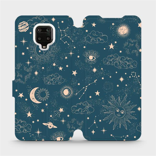 Flipové pouzdro Mobiwear - Xiaomi Redmi Note 9 Pro - VP14S Magický vesmír