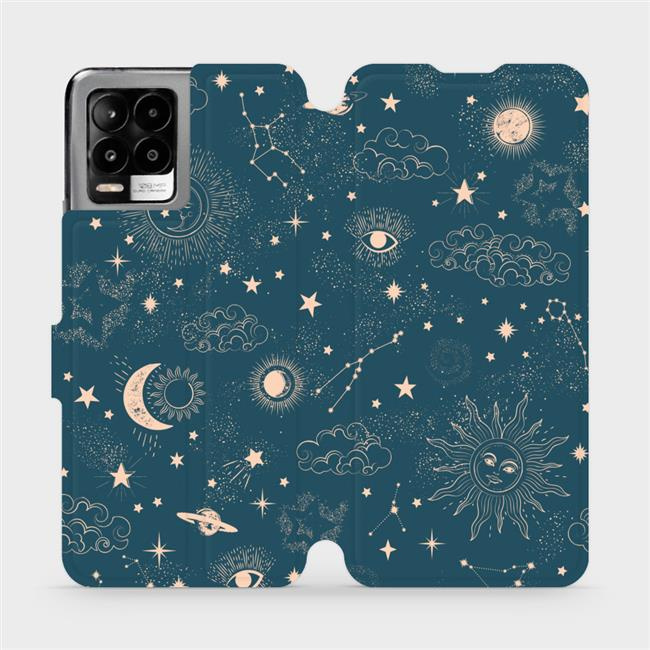 Flipové pouzdro Mobiwear - Realme 8 - VP14S Magický vesmír