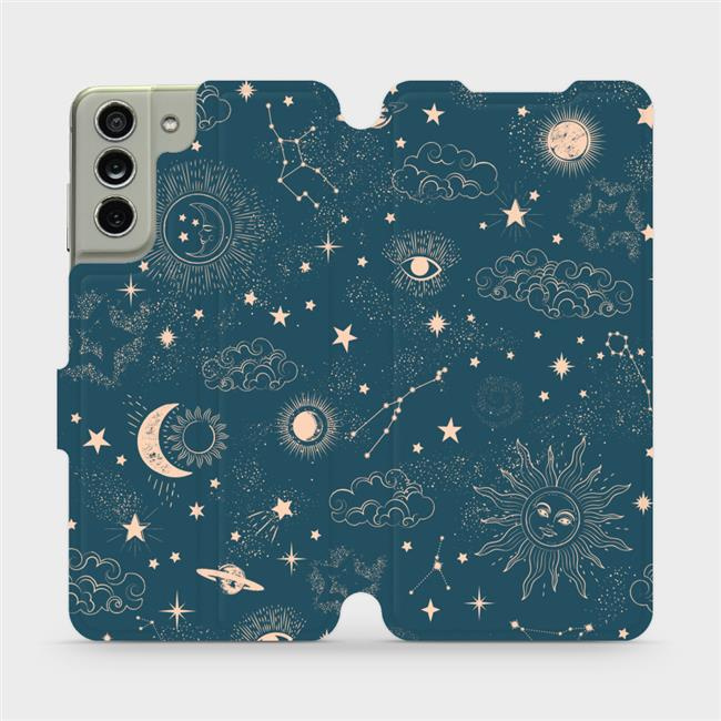 Flipové pouzdro Mobiwear - Samsung Galaxy S21 FE - VP14S Magický vesmír