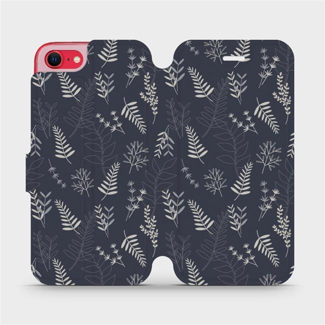 Flipové pouzdro Mobiwear - Apple iPhone SE 2020 / SE 2022 - VP15S Kapradiny