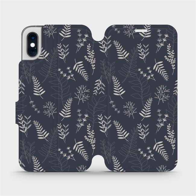 Flipové pouzdro Mobiwear - Apple iPhone XS - VP15S Kapradiny