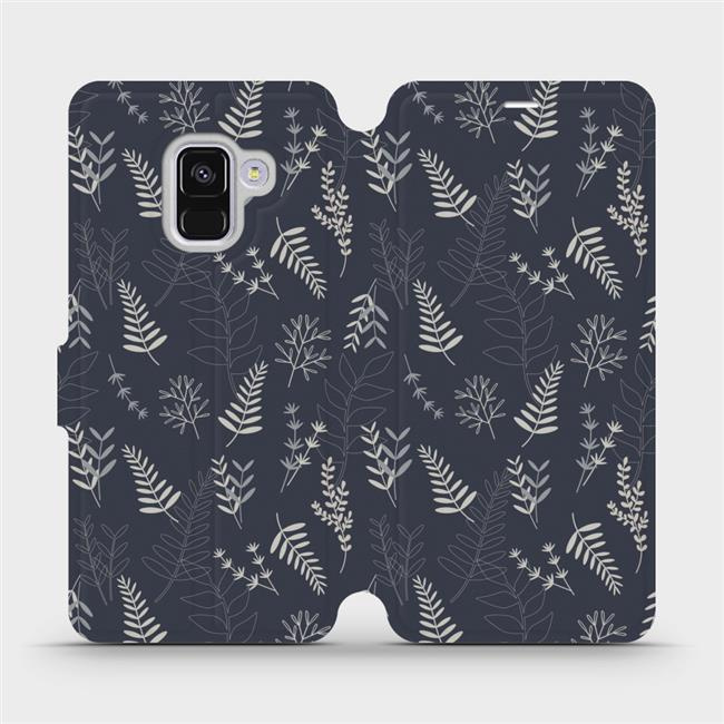 Flipové pouzdro Mobiwear - Samsung Galaxy A8 2018 - VP15S Kapradiny