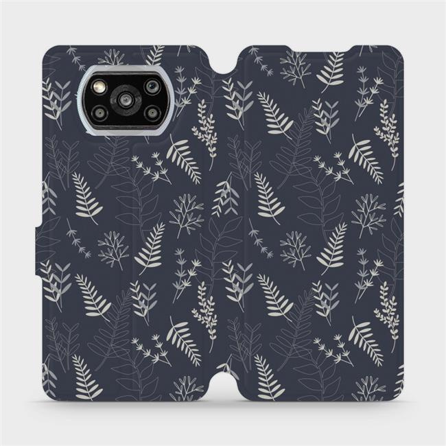 Flipové pouzdro Mobiwear - Xiaomi POCO X3 NFC - VP15S Kapradiny