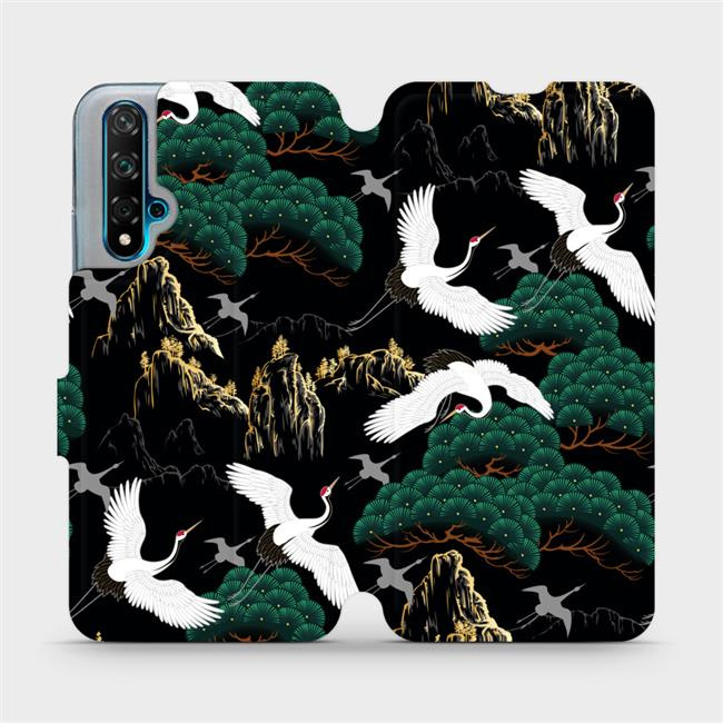 Flipové pouzdro Mobiwear - Huawei Nova 5T - VP16S Jeřábi