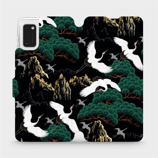 Flipové pouzdro Mobiwear - Samsung Galaxy A41 - VP16S Jeřábi