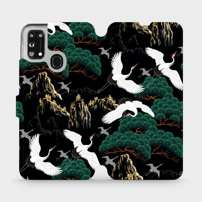 Flipové pouzdro Mobiwear - Samsung Galaxy M21 - VP16S Jeřábi