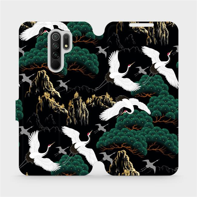 Flipové pouzdro Mobiwear - Xiaomi Redmi 9 - VP16S Jeřábi