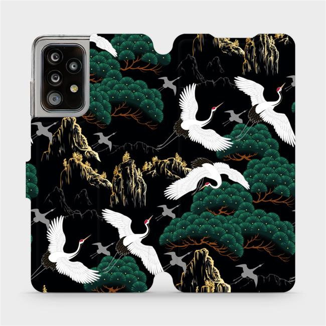 Flipové pouzdro Mobiwear - Samsung Galaxy A52 5G / A52S 5G - VP16S Jeřábi