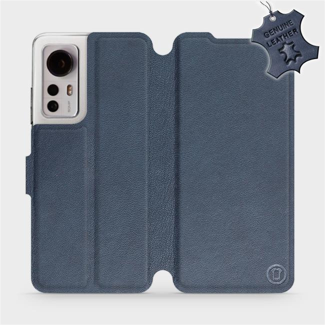 Kožené flip pouzdro Mobiwear - Xiaomi 12 / Xiaomi 12X - Modré