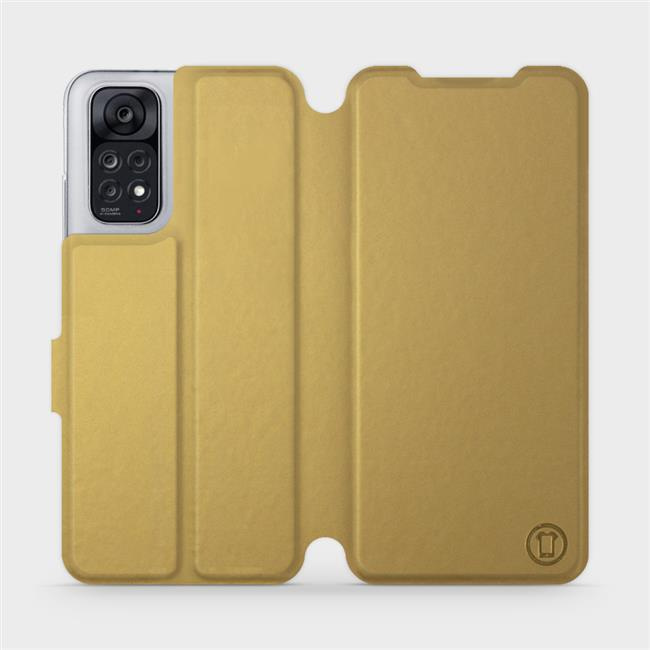 Flipové pouzdro Mobiwear - Xiaomi Redmi Note 11 / 11S - Zlatavé a šedé