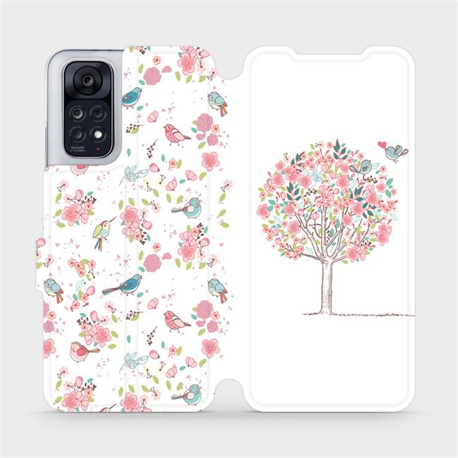Flipové pouzdro Mobiwear - Xiaomi Redmi Note 11 / 11S - M120S Strom a ptáčci