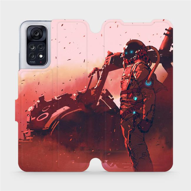 Flipové pouzdro Mobiwear - Xiaomi Redmi Note 11 / 11S - MA09S Průzkumník s červeným vozítkem