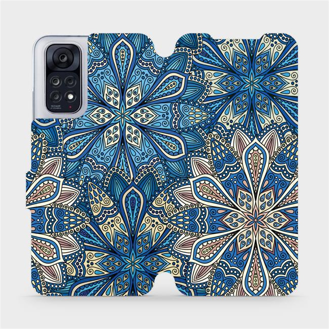 Flipové pouzdro Mobiwear - Xiaomi Redmi Note 11 / 11S - V108P Modré mandala květy
