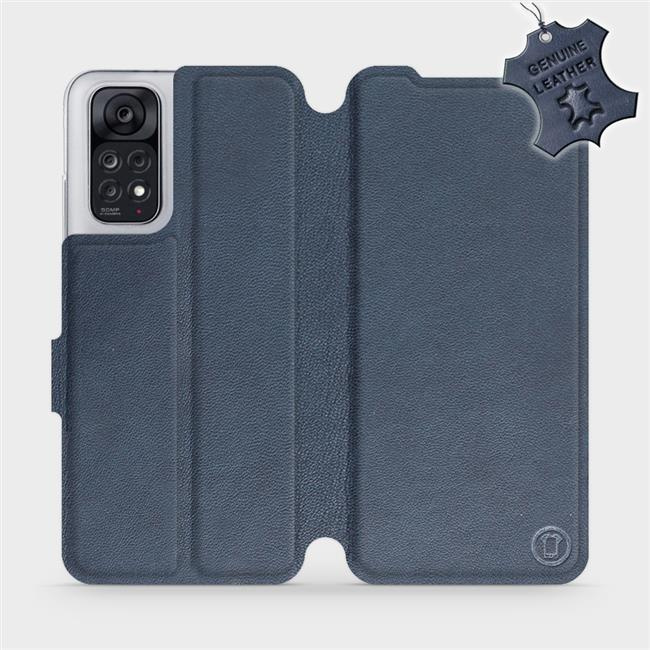 Kožené flip pouzdro Mobiwear - Xiaomi Redmi Note 11 / 11S - Modré