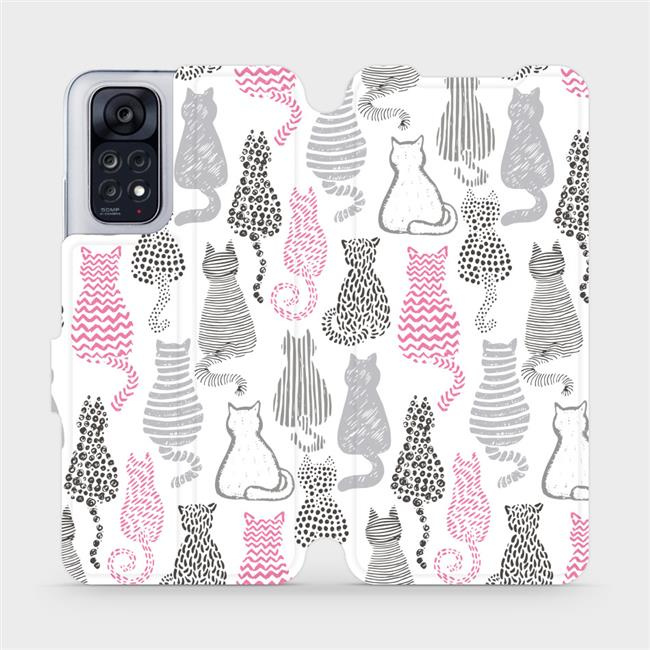 Flipové pouzdro Mobiwear - Xiaomi Redmi Note 11 / 11S - MX01S Kočičí zádíčka