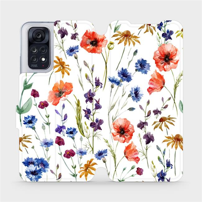 Flipové pouzdro Mobiwear - Xiaomi Redmi Note 11 / 11S - MP04S Luční kvítí