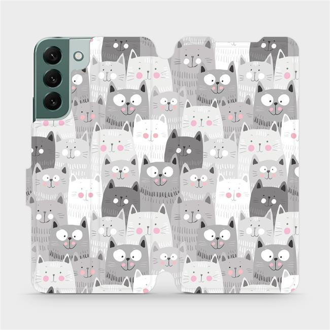 Flipové pouzdro Mobiwear - Samsung Galaxy S22 Plus - M099P Kočičky