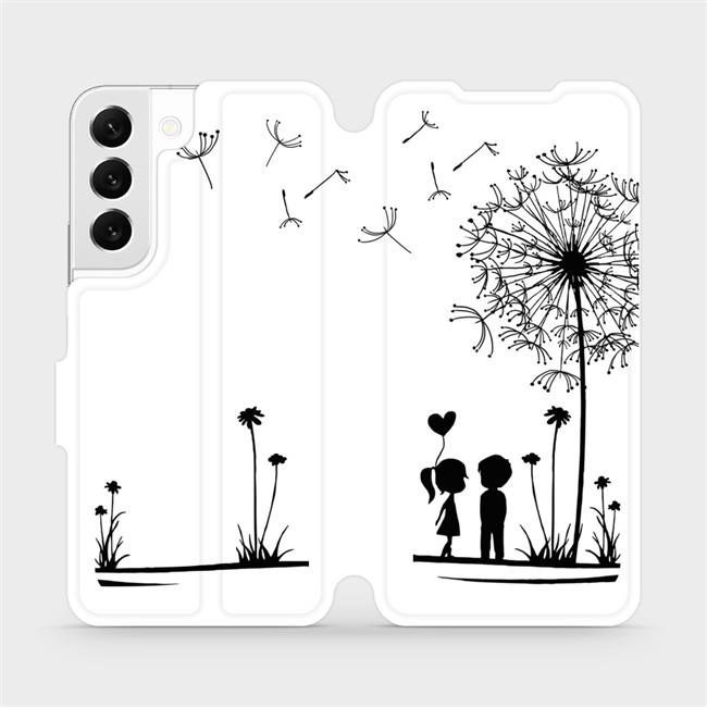 Flipové pouzdro Mobiwear - Samsung Galaxy S22 - MH16P Dvojice s pampeliškou