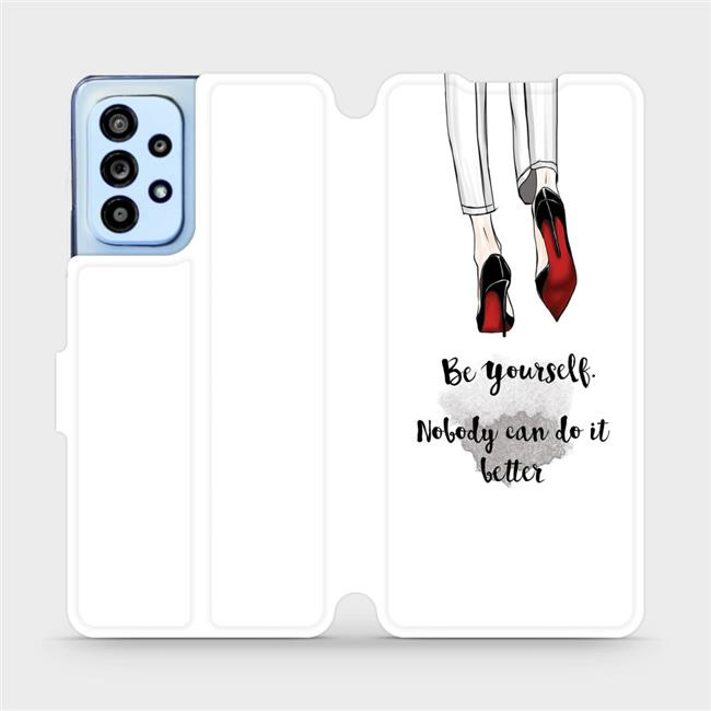 Flipové pouzdro Mobiwear - Samsung Galaxy A53 5G - M046P Be yourself