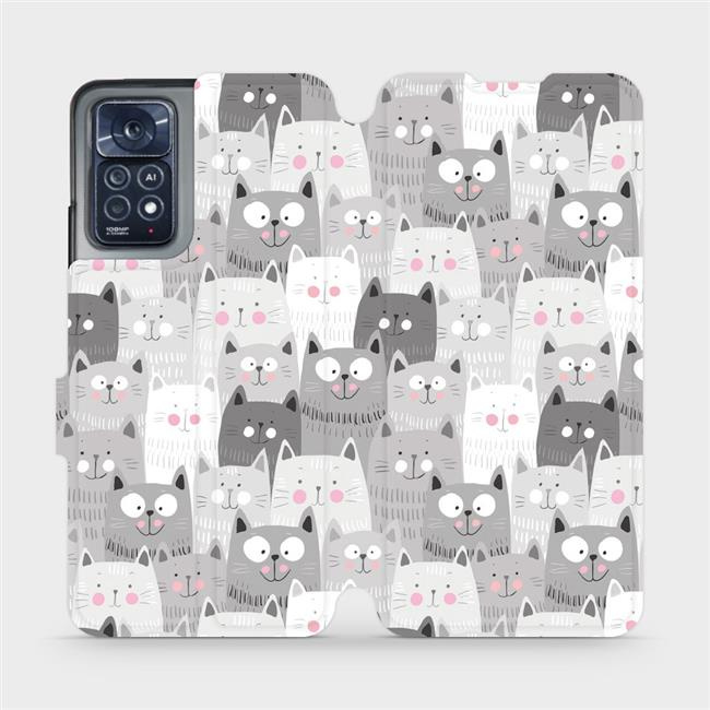 Flipové pouzdro Mobiwear - Xiaomi Redmi Note 11 Pro 5G - M099P Kočičky