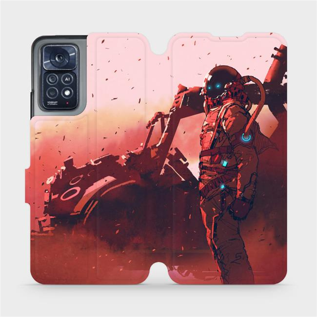 Flipové pouzdro Mobiwear - Xiaomi Redmi Note 11 Pro 5G - MA09S Průzkumník s červeným vozítkem