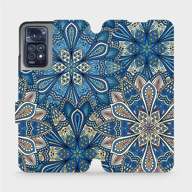 Flipové pouzdro Mobiwear - Xiaomi Redmi Note 11 Pro 5G - V108P Modré mandala květy