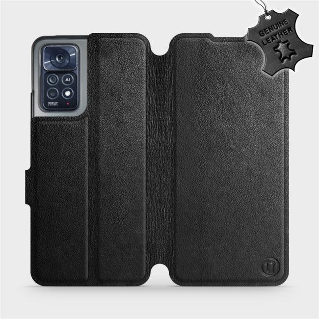 Kožené flip pouzdro Mobiwear - Xiaomi Redmi Note 11 Pro 5G - Černé