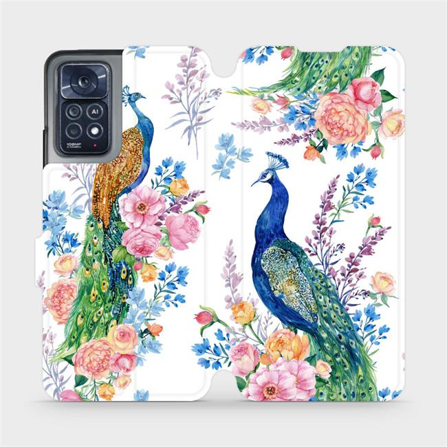 Flipové pouzdro Mobiwear - Xiaomi Redmi Note 11 Pro 5G - MX08S Pávi