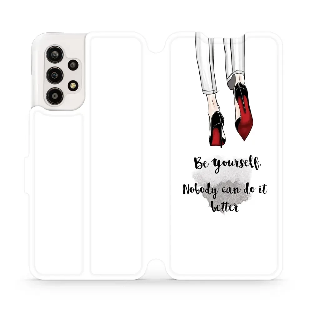 Flipové pouzdro Mobiwear - Samsung Galaxy A13 - M046P Be yourself