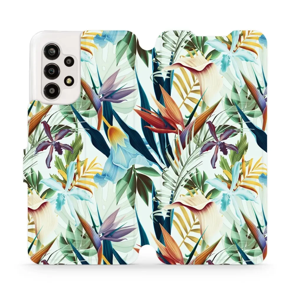 Flipové pouzdro Mobiwear - Samsung Galaxy A13 - M071P Flóra
