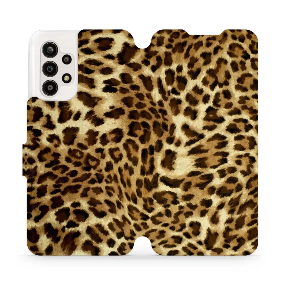 Flipové pouzdro Mobiwear - Samsung Galaxy A13 - VA33P Leopardí vzor