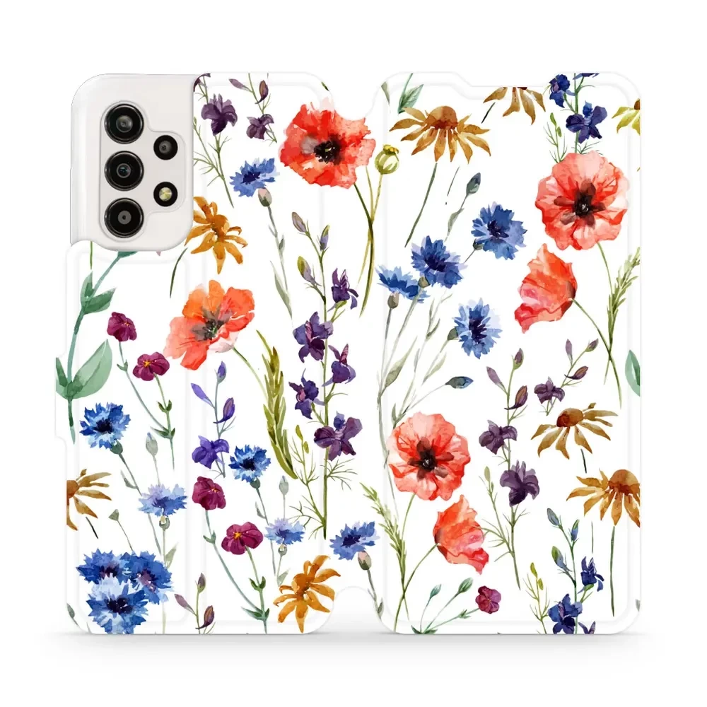 Flipové pouzdro Mobiwear - Samsung Galaxy A13 - MP04S Luční kvítí