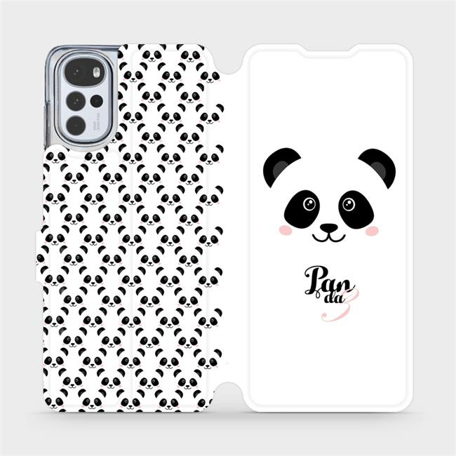 Flipové pouzdro Mobiwear - Motorola Moto G22 - M030P Panda Amálka