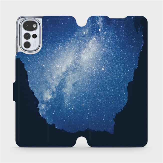 Flipové pouzdro Mobiwear - Motorola Moto G22 - M146P Galaxie