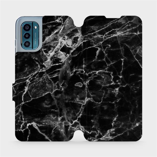 Flipové pouzdro Mobiwear - Nokia G21 / Nokia G11 - V056P Černý mramor
