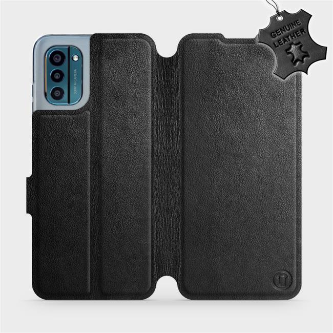 Kožené flip pouzdro Mobiwear - Nokia G21 / Nokia G11 - Černé