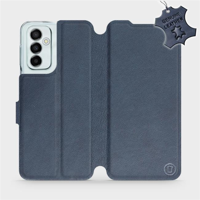 Kožené flip pouzdro Mobiwear - Samsung Galaxy M23 5G - Modré