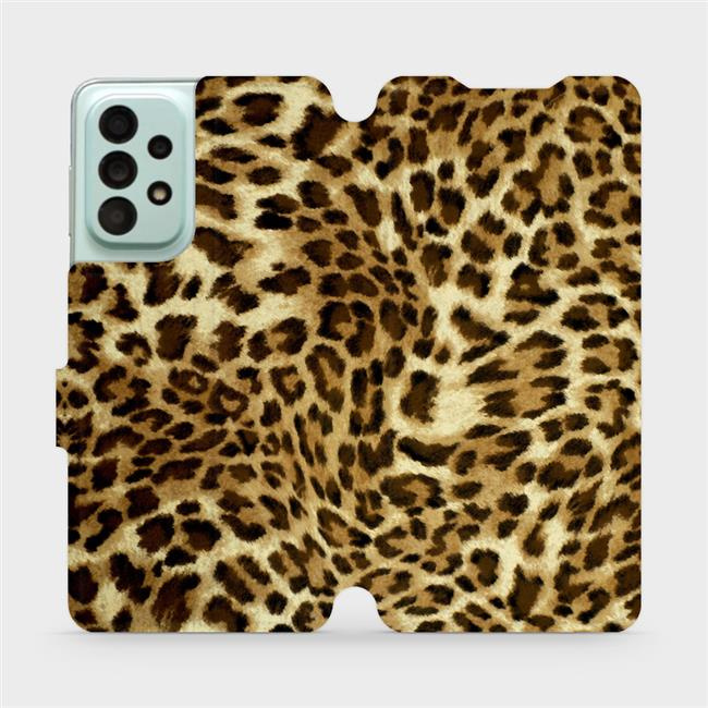 Flipové pouzdro Mobiwear - Samsung Galaxy A33 5G - VA33P Leopardí vzor