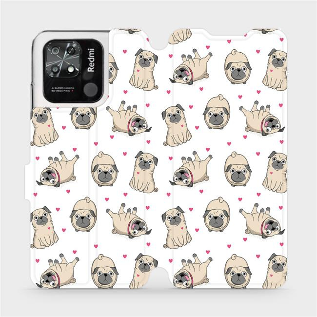 Flipové pouzdro Mobiwear na mobil Xiaomi Redmi 10C - M097P Mopsíci - VÝPRODEJ