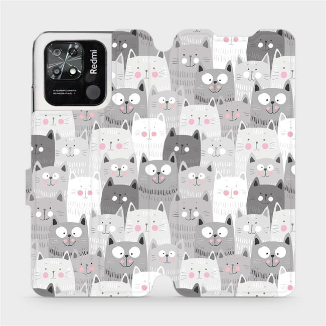 Flipové pouzdro Mobiwear - Xiaomi Redmi 10C - M099P Kočičky