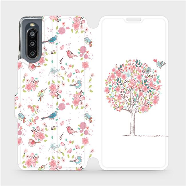 Flipové pouzdro Mobiwear - Sony Xperia 10 IV - M120S Strom a ptáčci