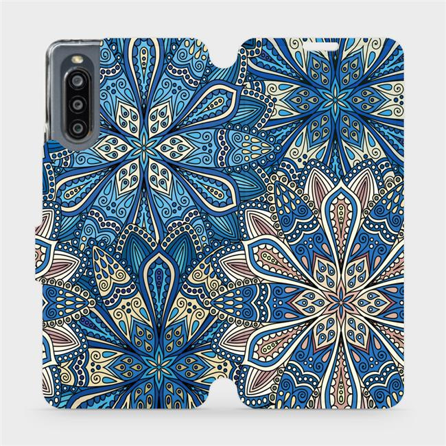 Flipové pouzdro Mobiwear - Sony Xperia 10 IV - V108P Modré mandala květy