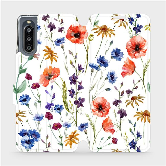 Flipové pouzdro Mobiwear - Sony Xperia 10 IV - MP04S Luční kvítí