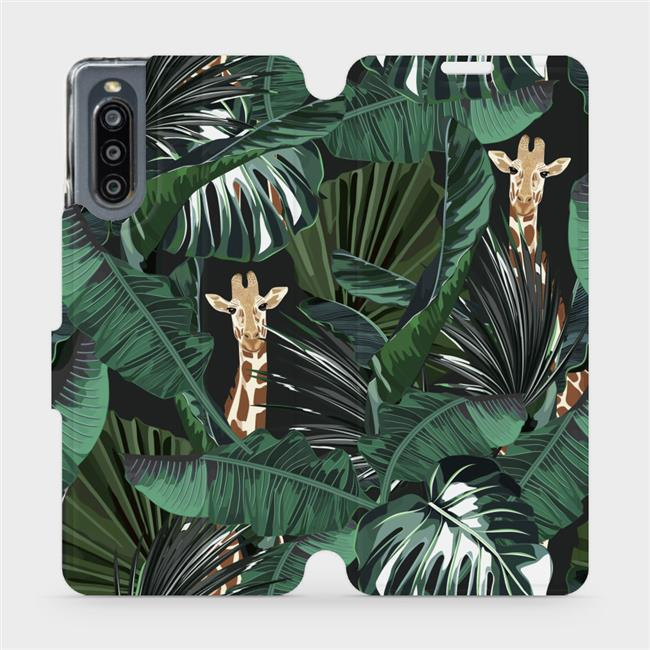 Flipové pouzdro Mobiwear - Sony Xperia 10 IV - VP06P Žirafky