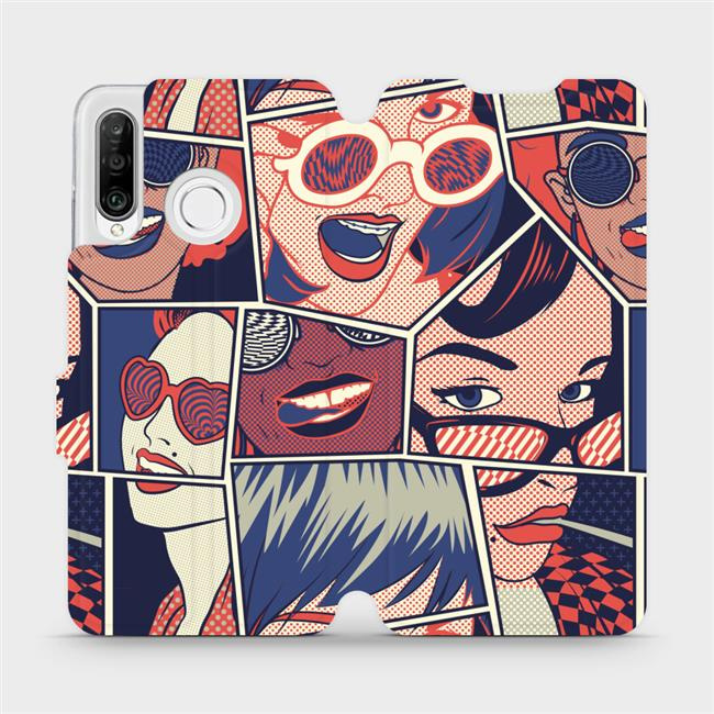 Flipové pouzdro Mobiwear - Huawei P30 Lite - VP18P Komiks